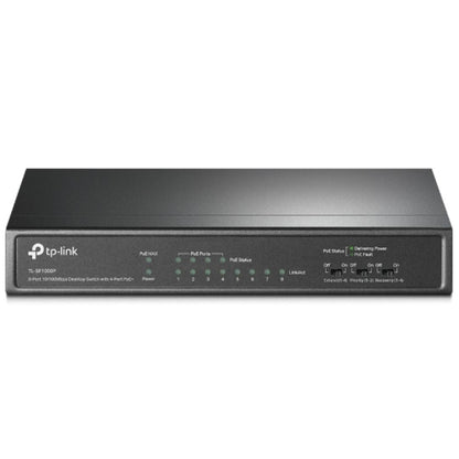 TP-Link TL-SF1008P 8-Port 10/100Mbps Desktop Unmanaged Switch 4-Port PoE 57W IEEE 802.3af, Fanless
