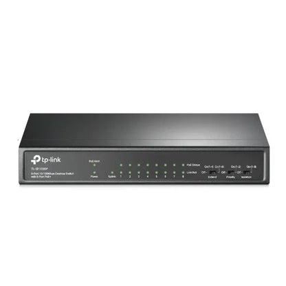 (CH)TP-Link TL-SF1009P 9-Port 10/100Mbps Desktop Switch with 8-Port PoE+, Up to 65W for 8 PoE por... - Image 2