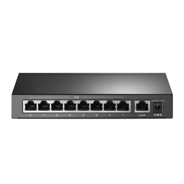TP-Link TL-SF1009P 9-Port 10/100Mbps Desktop Switch with 8-Port PoE+, Up to 65W for 8 PoE ports,... - Image 3