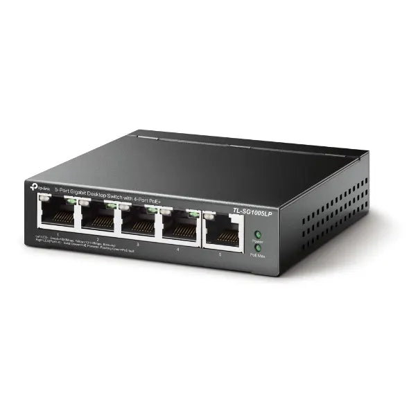 TP-Link TL-SG1005LP 5-Port Gigabit Desktop Switch with 4-Port PoE+, Up To 40W For all PoE Ports,... - Image 3