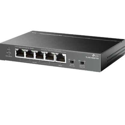 TP-Link TL-SG1005P-PD 5-Port Gigabit Desktop PoE+ Switch with 1-Port PoE++ In, 4-Port PoE+ Out, M... - Image 2