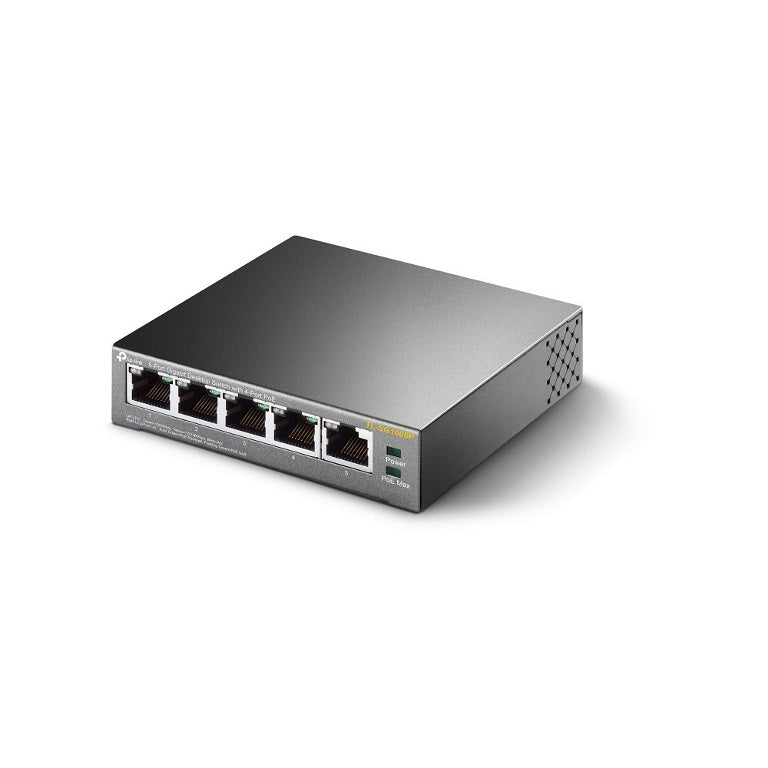 TP-Link TL-SG1005P 5-Port Gigabit Desktop Switch with 4-Port PoE, 5 Gigabit RJ45 ports including... - Image 4