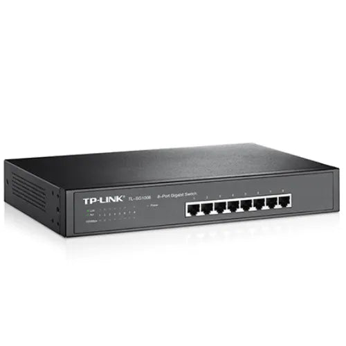 TP-Link TL-SG1008 8-Port Gigabit Unmanaged Switch 13' Desktop Rackmountable Steel Case Fanless Su... - Image 2