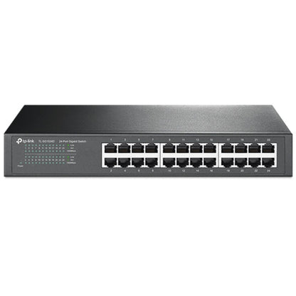 TP-Link TL-SG1024D 24-Port Gigabit Desktop/Rackmount Unmanaged Switch energy-efficient Supports MAC Plug  play 48Gbps Switching Capacity