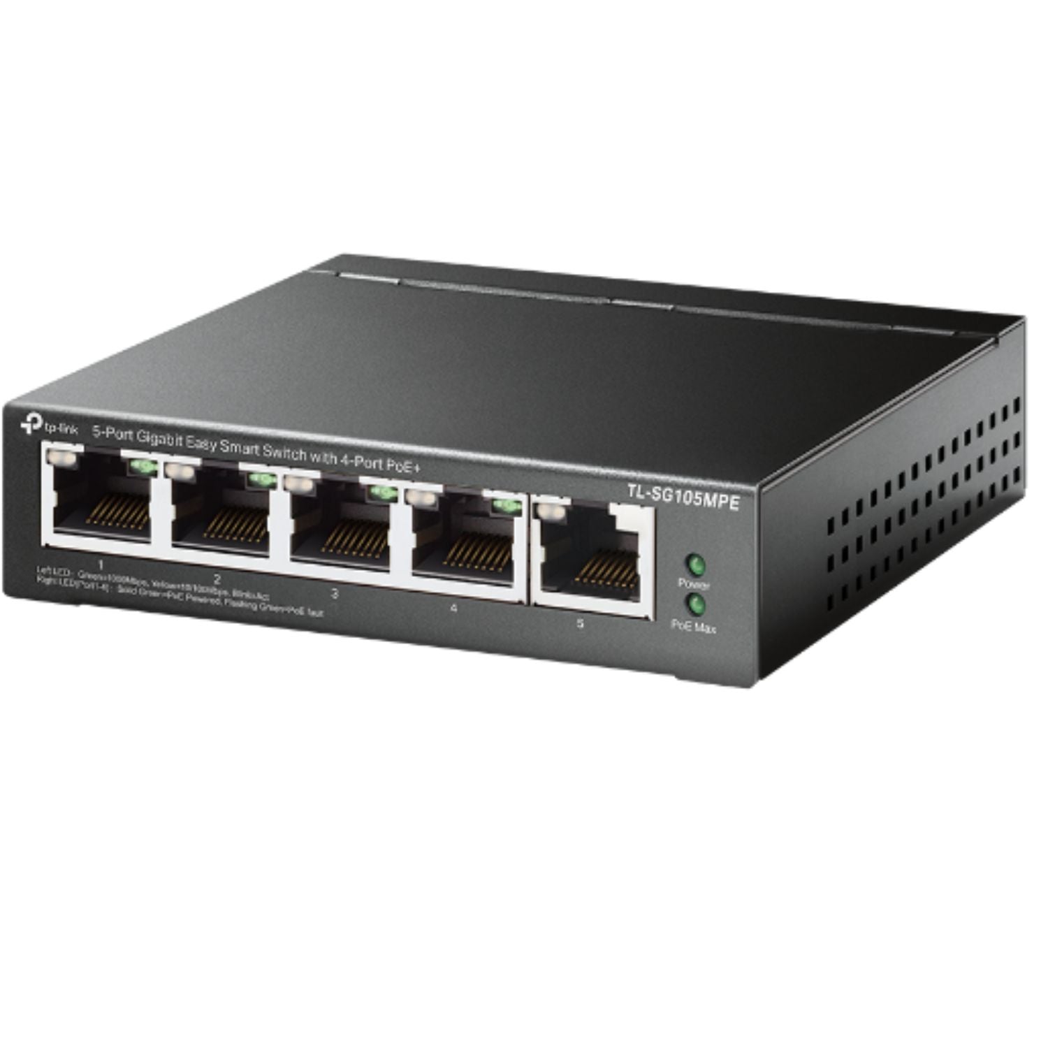 TP-Link TL-SG105MPE 5-Port Gigabit Easy Smart Switch with 4-Port PoE+, PoE Auto Recovery, MTU/Por... - Image 2