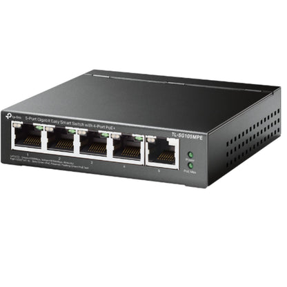 TP-Link TL-SG105MPE 5-Port Gigabit Easy Smart Switch with 4-Port PoE+, PoE Auto Recovery, MTU/Por... - Image 2
