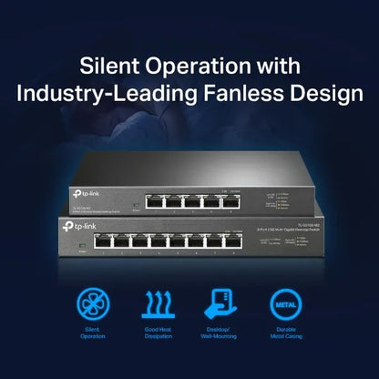 TP-Link TL-SG108-M2 8-Port 2.5G Desktop Switch, Up To 40G Switching Capacity, Connects 2.5G NAS/S... - Image 4