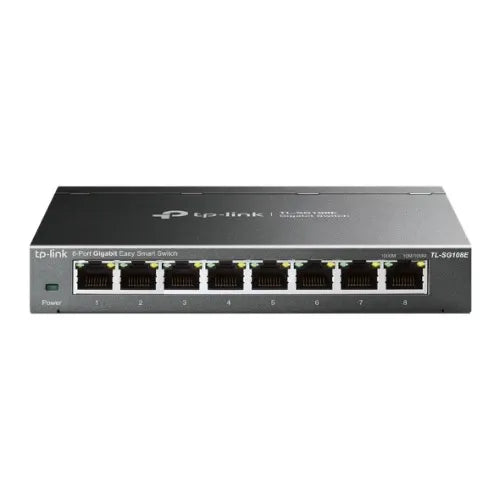 TP-Link TL-SG108E 8-Port Gigabit Easy Smart Switch Provides network monitoring, traffic prioritiz... - Image 2