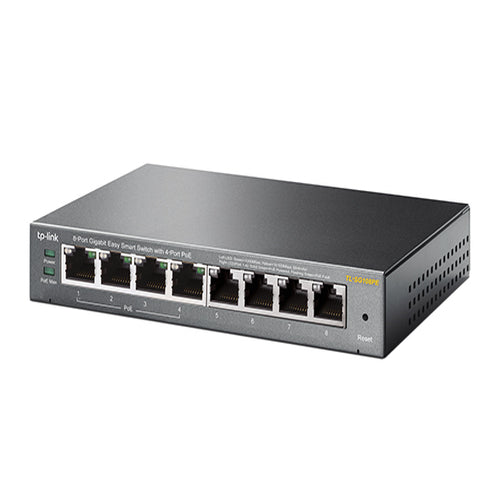 TP-Link TL-SG108PE 8-Port Gigabit Easy Smart Switch with 4-Port PoE, 55W IEEE 802.3af, Fanless, V... - Image 3