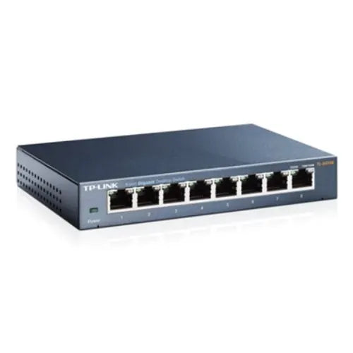 TP-Link TL-SG108 8-Port Gigabit Desktop Switch Steel Case Fanless 11.9Mpps Support 802.1p/DSCP Qo... - Image 2