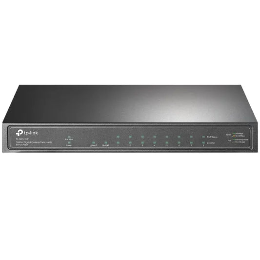 (CH)TP-Link TL-SG1210P 10-Port Gigabit Desktop Switch with 8-Port PoE+ IGMP Snooping 1 Gigabit SF...