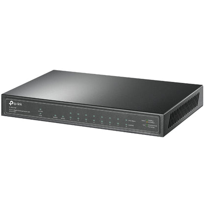 TP-Link TL-SG1210P 10-Port Gigabit Desktop Switch with 8-Port PoE+ IGMP Snooping 1 Gigabit SFP Slot, Fanless