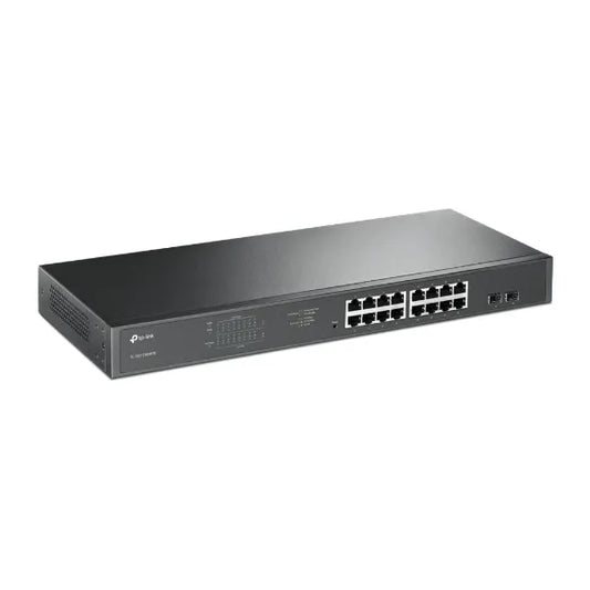 TP-Link TL-SG1218MPE 16-Port Gigabit PoE+ Easy Smart Switch, 16 Gigabit RJ45 Ports, 2 SFP Slots,...