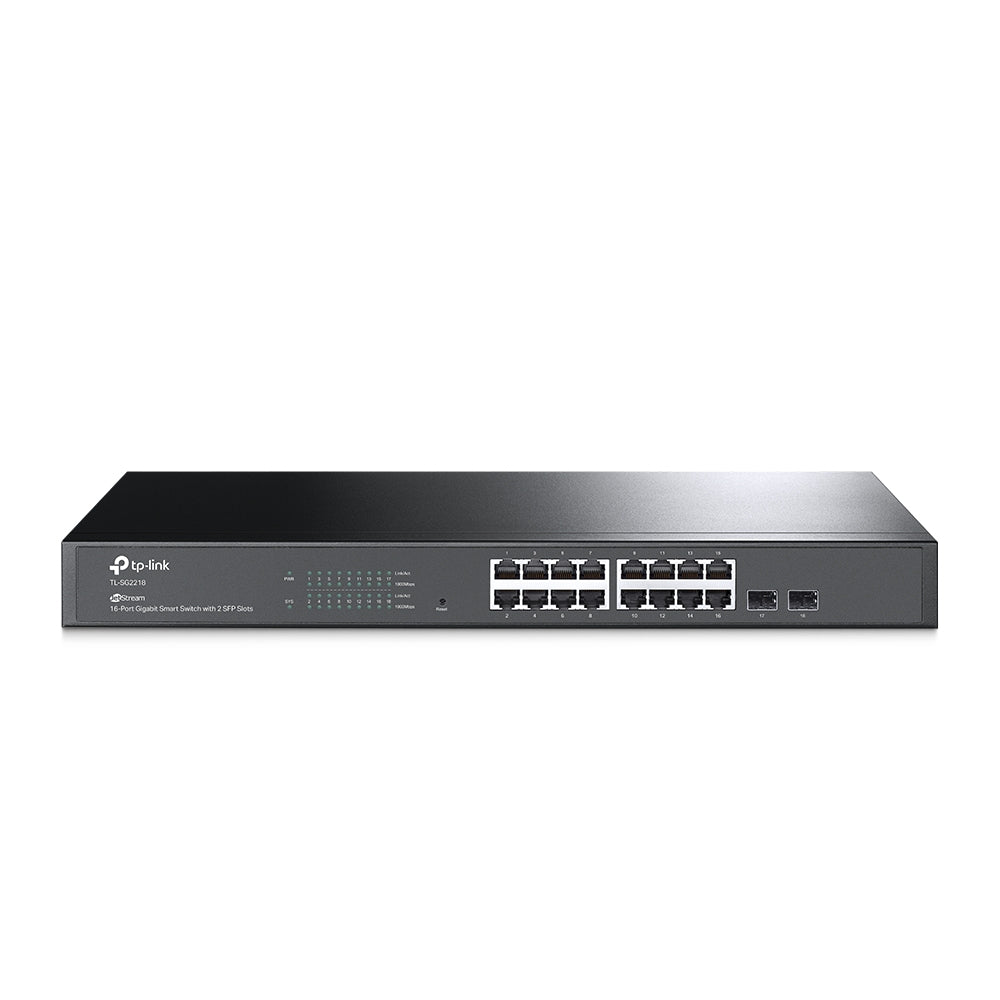 TP-Link SG2218 JetStream 16-Port Gigabit Smart Switch with 2 SFP Slots, Support Omada SDN, L2/L3/...