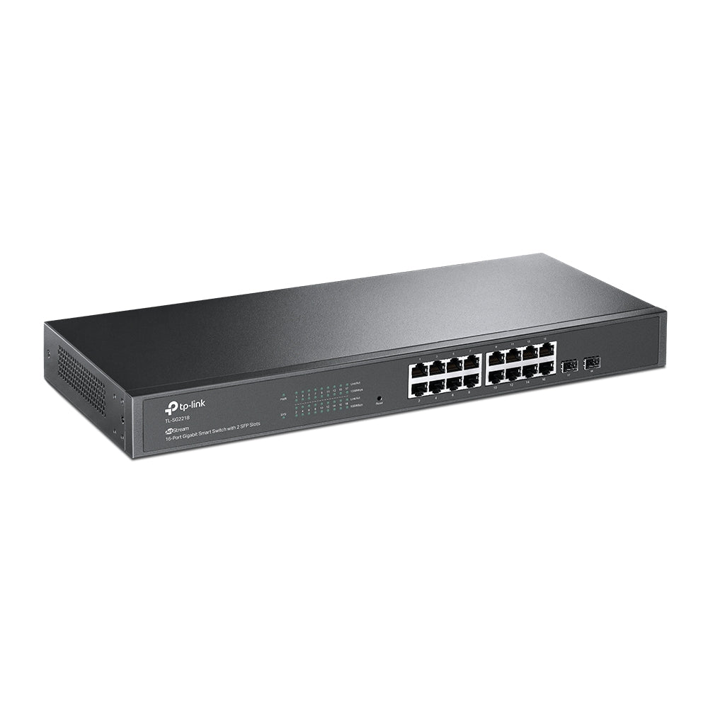TP-Link SG2218 JetStream 16-Port Gigabit Smart Switch with 2 SFP Slots, Support Omada SDN, L2/L3/... - Image 2