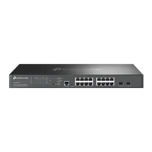 TP-Link SG3218XP-M2, Omada 16-Port 2.5G and 2-Port 10GE SFP+ L2+ Managed Switch with 8-Port PoE+,...