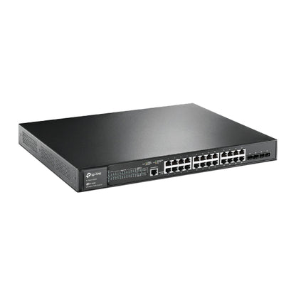 TP-Link SG3428MP Omada 28-Port PoE+ Gigabit L2+ Managed Switch with 4 SFP Slots, Integration with Omada SDN Controller,Static Routing, OAM, 802.1Q VLA