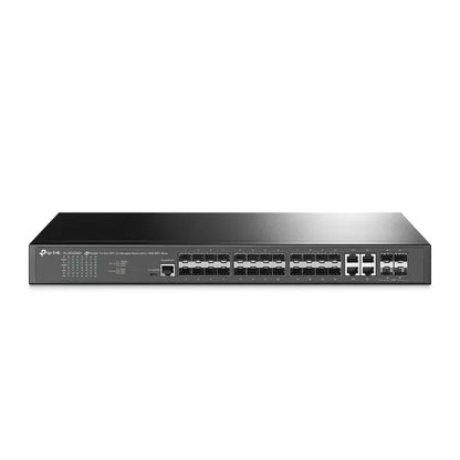 TP-Link SG3428XF Omada 24-Port SFP L2+ Managed Switch with 4 10GE SFP+ Slots, Integration with Om...