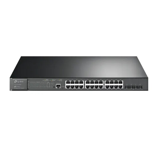 TP-Link SG3428XMP Omada 24-Port PoE+ Gigabit L2+ Managed Switch with 4 10GE SFP+ Slots , Integrat...