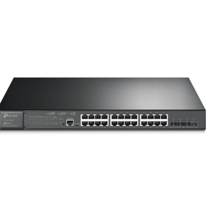 TP-Link SG3428XMP Omada 24-Port PoE+ Gigabit L2+ Managed Switch with 4 10GE SFP+ Slots , Integration with Omada SDN Controller,Static Routing, OAM, DD