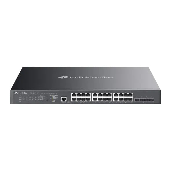 TP-Link SG3428XPP-M2 Omada 24-Port 2.5GBASE-T and 4-Port 10GE SFP+ L2+ Managed Switch with 16-Por...