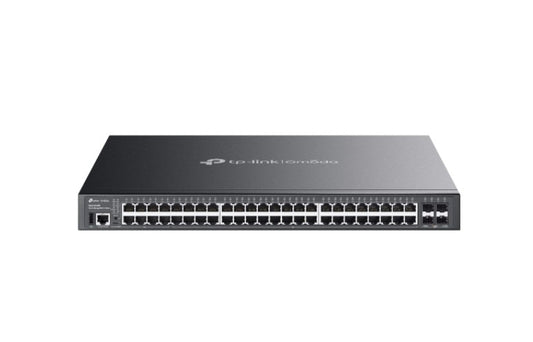 TP-Link SG5452XMPP Omada 48-Port Gigabit Stackable Lite L3 Managed PoE++ Switch with 4× 10G Slots...