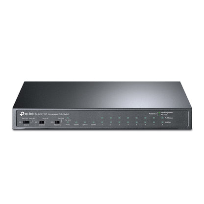 TP-Link TL-SL1311MP 8-Port 10/100Mbps + 3-Port Gigabit Desktop Switch with 8-Port PoE+, Extend Mo...