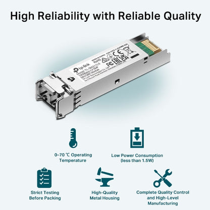 TP-Link SM311LS Gigabit SFP module, Single-mode, MiniGBIC, LC interface, Up to 10km distance - Ne... - Image 3