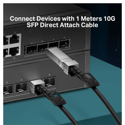 TP-Link TL-SM5220-1M 1 Meter 10G SFP+ Direct Attach Cable, Drives 10 Gigabit Ethernet, 10G SFP+ C... - Image 3