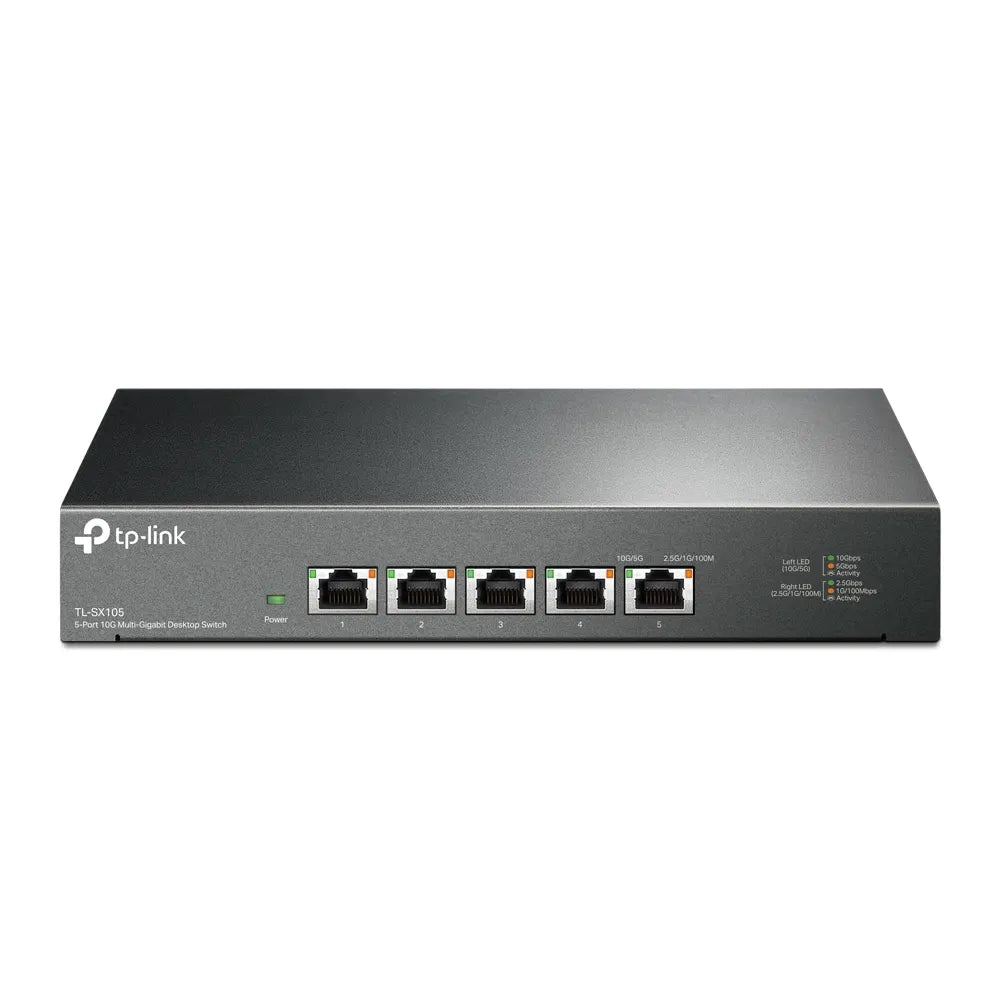 TP-Link TL-SX105 5-Port 10G Desktop Switch, up to 100 Gbps switching capacity, Auto-negotiation,... - Image 2