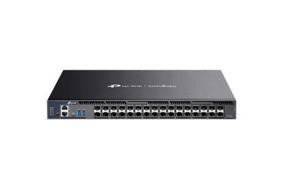 TP-Link SX6632YF Omada 26-Port 10G Stackable L3 Managed Aggregation Switch with 6 25G Slots - Net...