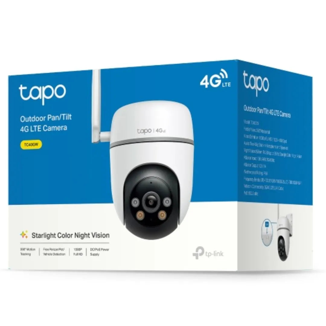 (E)TP-Link TC40GW Outdoor Pan/Tilt 4G LTE Camera, 1080p (1920x1080), 4G LTE, 1 × External Antenna... - Image 3