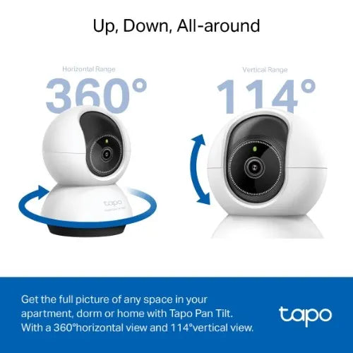 TP-Link TC72 Pan/Tilt AI Home Security Wi-Fi Camera, 2K 4MP QHD, Two-Way Audio, Sound and Light A... - Image 2