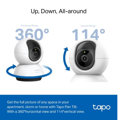 TP-Link TC72 Pan/Tilt AI Home Security Wi-Fi Camera, 2K 4MP QHD, Two-Way Audio, Sound and Light A... - Image 3
