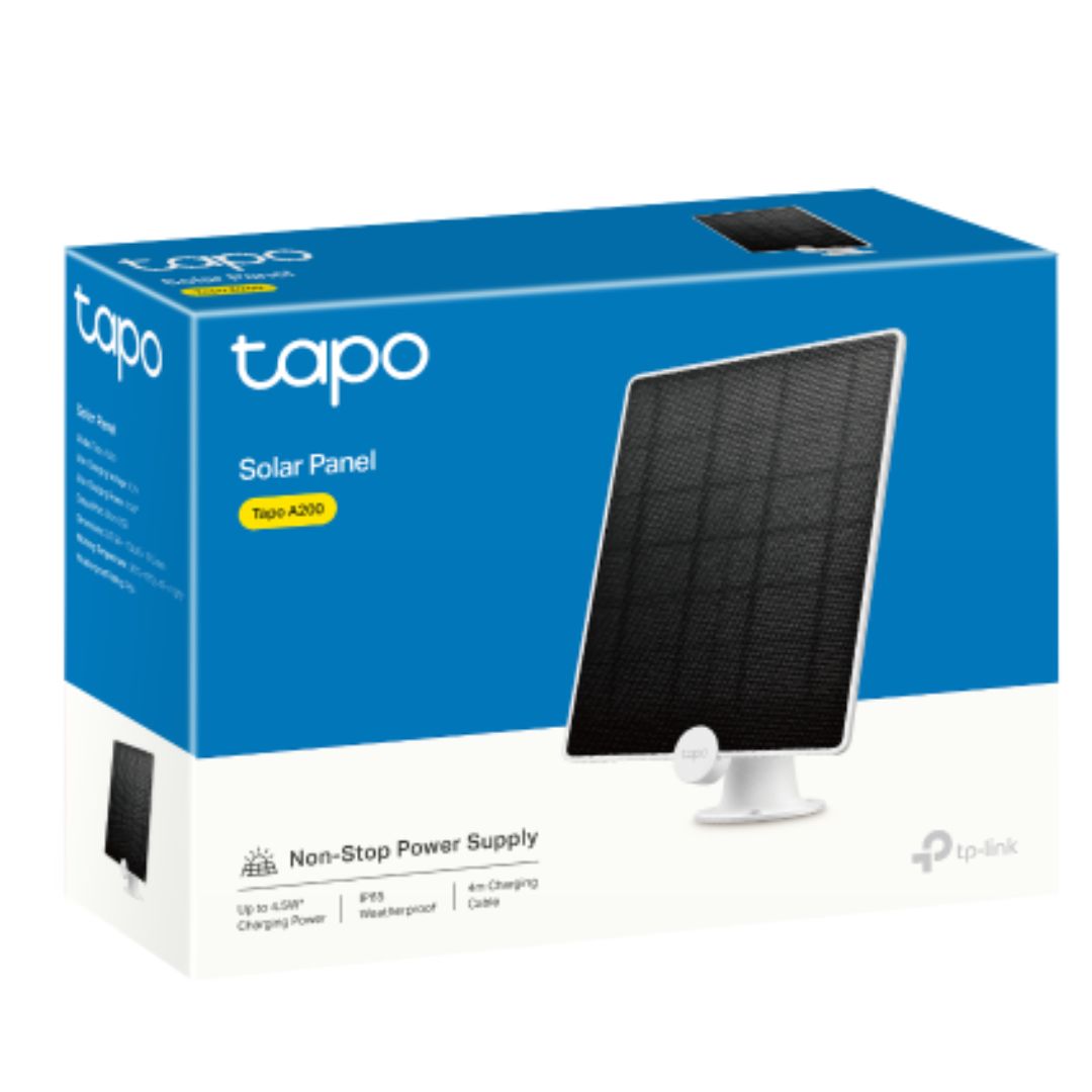 TP-Link Tapo A200 Tapo Solar Panel, Up to 4.5W Charging Power, 4M Charging Cable, 360° Adjustable...