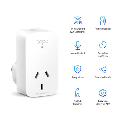 TP-Link Tapo P100(1-pack) Mini Smart Wi-Fi Socket Smart Plug, Remote Control,  Voice Control, Awa... - Image 3