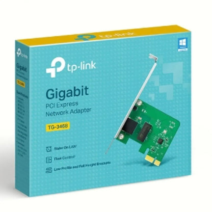 TP-Link TG-3468 32-bit Gigabit PCI Express Network Adapter, Realtek RTL8168E, 10/100/1000Mbps RJ4...