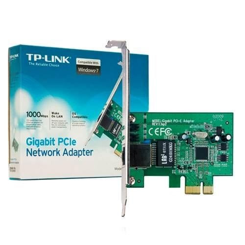 TP-Link TG-3468 32-bit Gigabit PCI Express Network Adapter, Realtek RTL8168E, 10/100/1000Mbps RJ45 port, Auto MDI/MDIX, NIC