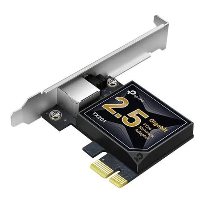 TP-Link TX201 2.5G 2.5 Gigabit PCI Express Network Adapter Low-Profile  Full-Height Brackets 1× P...