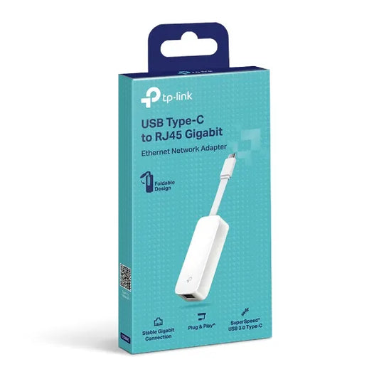 TP-Link UE300C USB 3.0 Type-C to Gigabit Ethernet Network Adapter, 1 USB 3.0 Type-C Connector, 1...