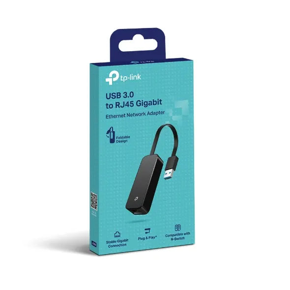 TP-Link UE306 USB 3.0 to Gigabit Ethernet Network Adapter, Foldable and Portable, Suitable for Ul...