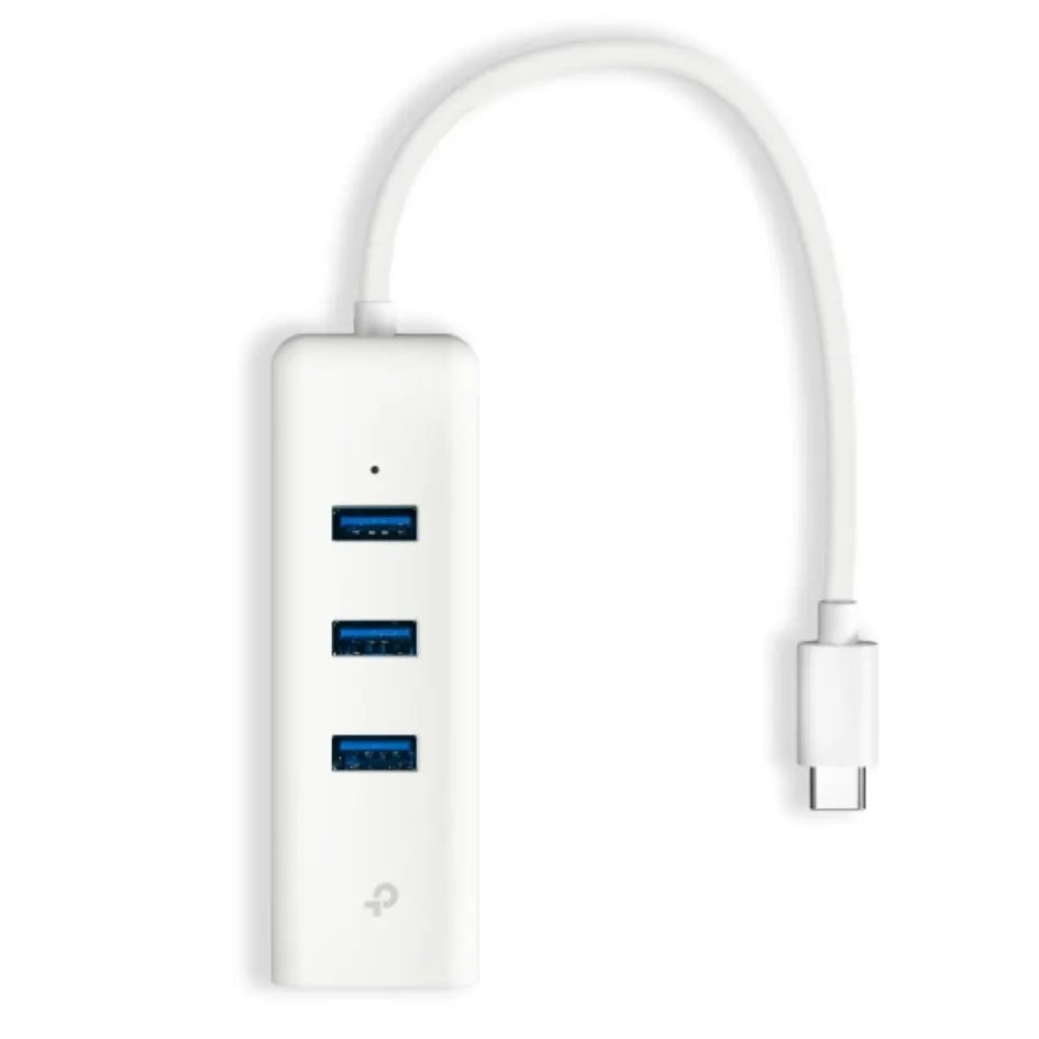 TP-Link UE330C USB 3.0 Type-C to Gigabit Ethernet Network Adapter with 3-Port USB 3.0 Type-A Hub... - Image 2