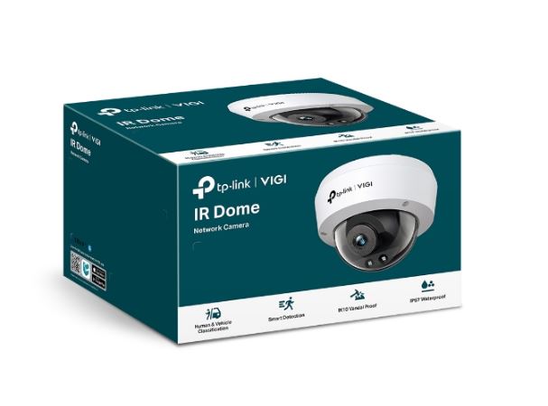 TP-Link VIGI 3MP C230I(4mm) IR Dome Network Camera, 4mm Lens, Smart Detection, 3YW - Security and...