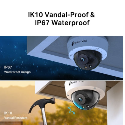 TP-Link VIGI 5MP C250(4mm) Full-Colour Dome Network Camera, 4mm Lems, Smart Detection 3YW - Secur... - Image 3