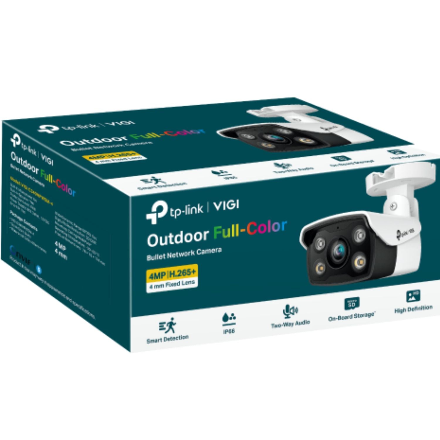 TP-Link VIGI 4MP C340(2.8mm) Outdoor Full-Colour Bullet Network Camera, 2.8mm Lens, Smart Detecti... - Image 4