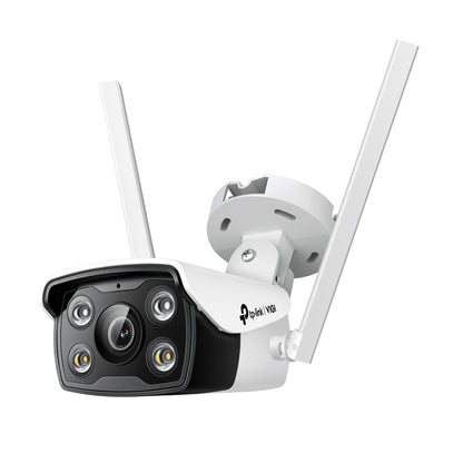 TP-Link VIGI 4MP C340-W(4mm) Outdoor Full-Colour Wi-Fi Bullet Network Camera, 4mm Lens, Smart Det...