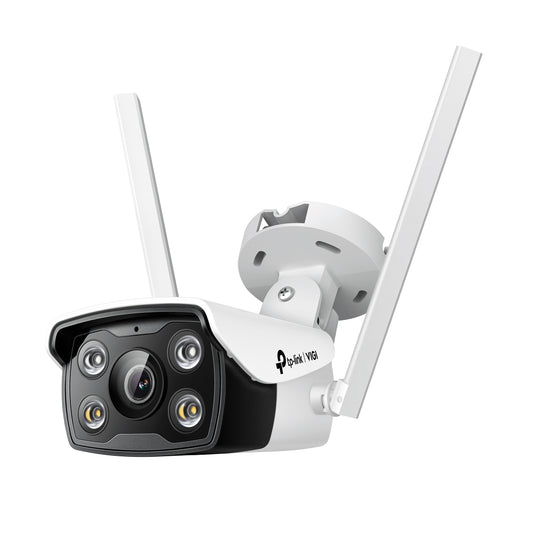 TP-Link VIGI 4MP C340-W(4mm) Outdoor Full-Colour Wi-Fi Bullet Network Camera, 4mm Lens, Smart Det...