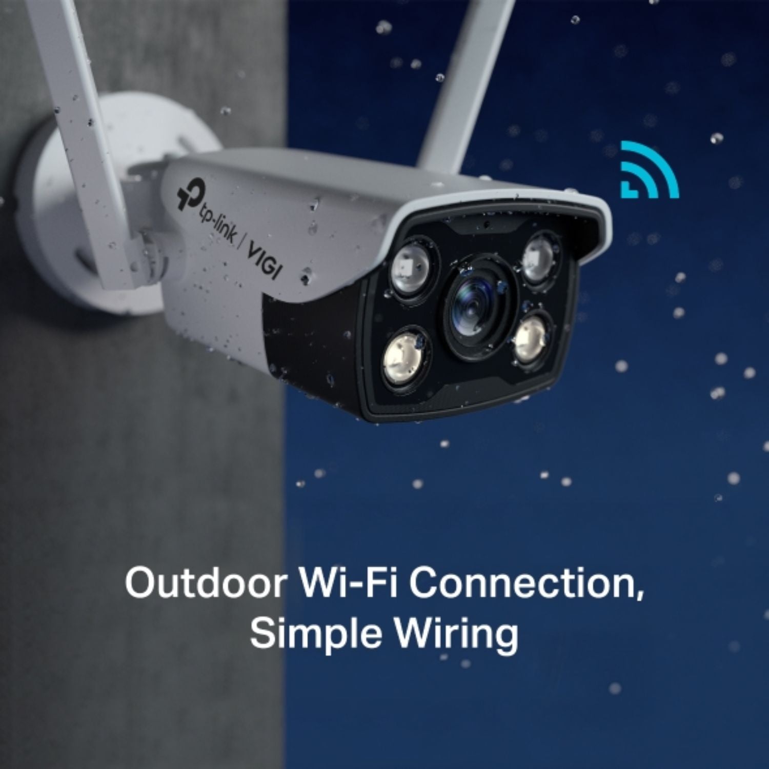 TP-Link VIGI 4MP C340-W(4mm) Outdoor Full-Colour Wi-Fi Bullet Network Camera, 4mm Lens, Smart Det... - Image 3