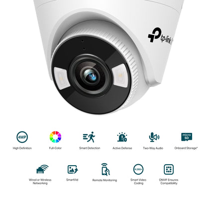 TP-Link VIGI 4MP C440-W(4mm) Full-Colour Wi-Fi Turret Network Camera,4mm Lens, Smart Detection, 3... - Image 3