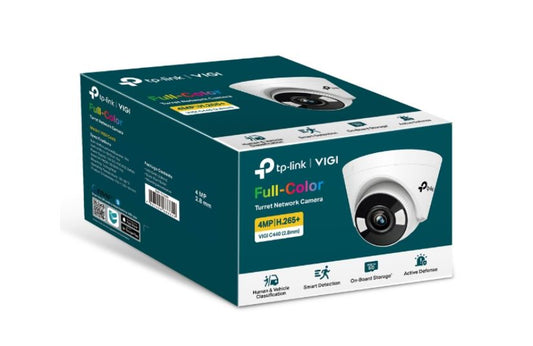 TP-Link VIGI 5MP C450(4mm)  Full-Colour Turret Network Camera, 4mm Lens, Two-Way Audio, Corridor...